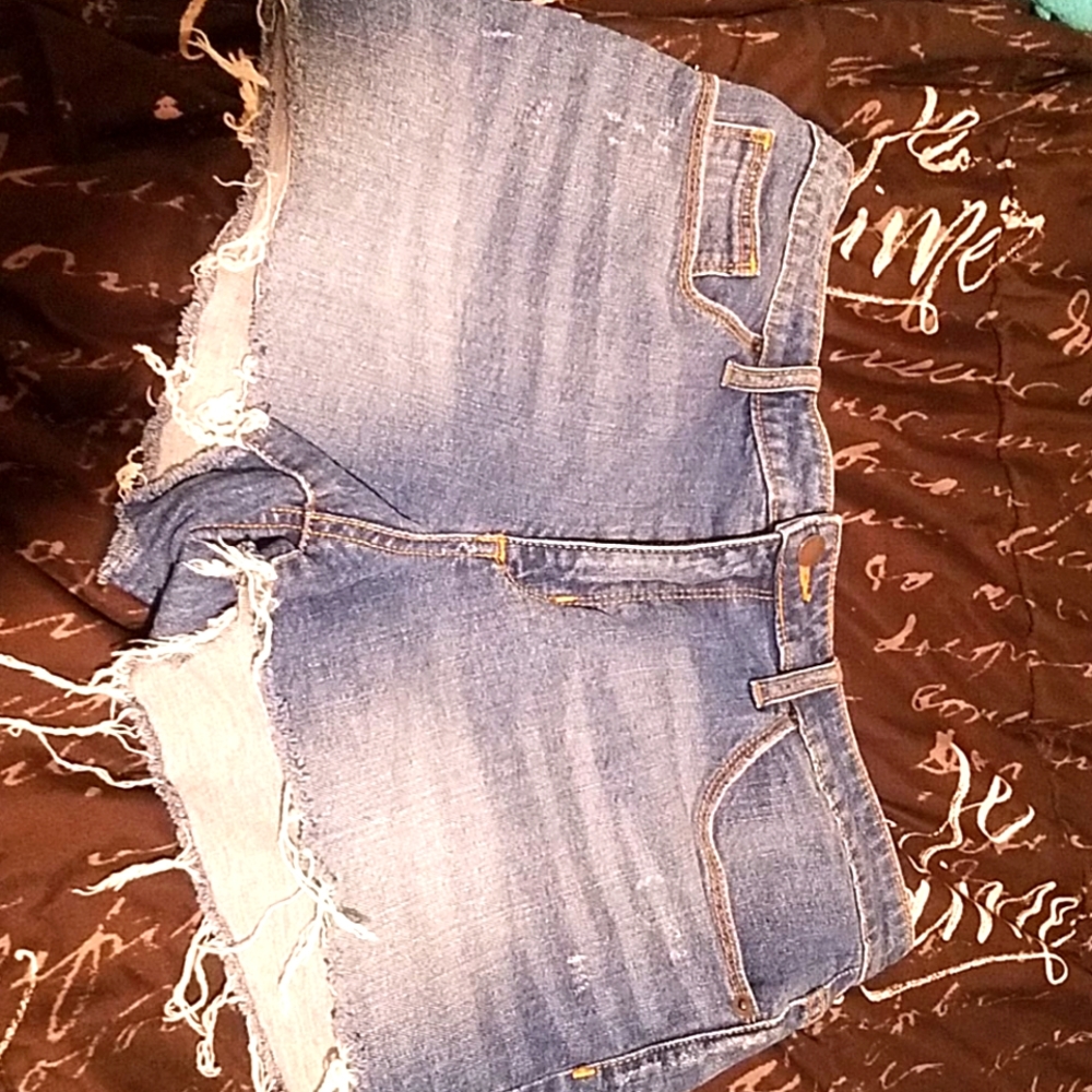 Blue jean shorts